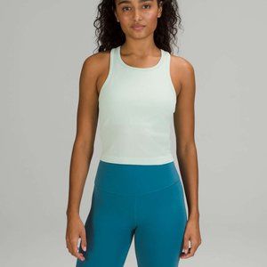 Lululemon Ebb to Street Cropped Racerback Size 12 Delicate Mint